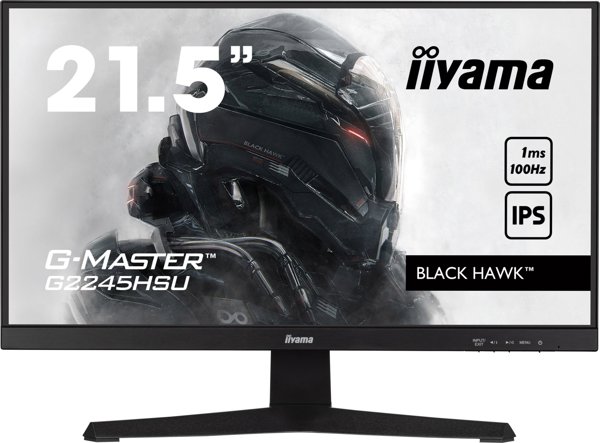 Oθόνη iiyama G-Master G2245HSU-B2 Black Hawk 21.5" Full HD Gaming Monitor, 100Hz, 1ms, FreeSync, Μαύρη
