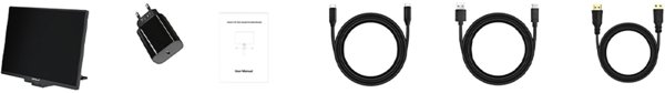 Zeuslap Z16H Φορητή Οθόνη 16" Full HD, IPS Panel, USB-C & HDMI, Μαύρο
