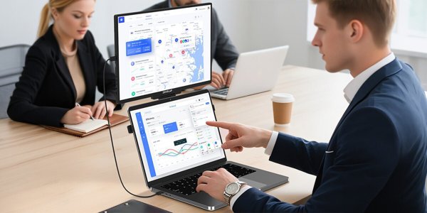 Zeuslap Z16H Φορητή Οθόνη 16" Full HD, IPS Panel, USB-C & HDMI, Μαύρο
