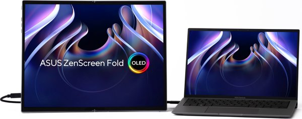 Asus ZenScreen Fold OLED MQ17QH Αναδιπλούμενο Φορητό Monitor 17.3" 2.5K 60Hz