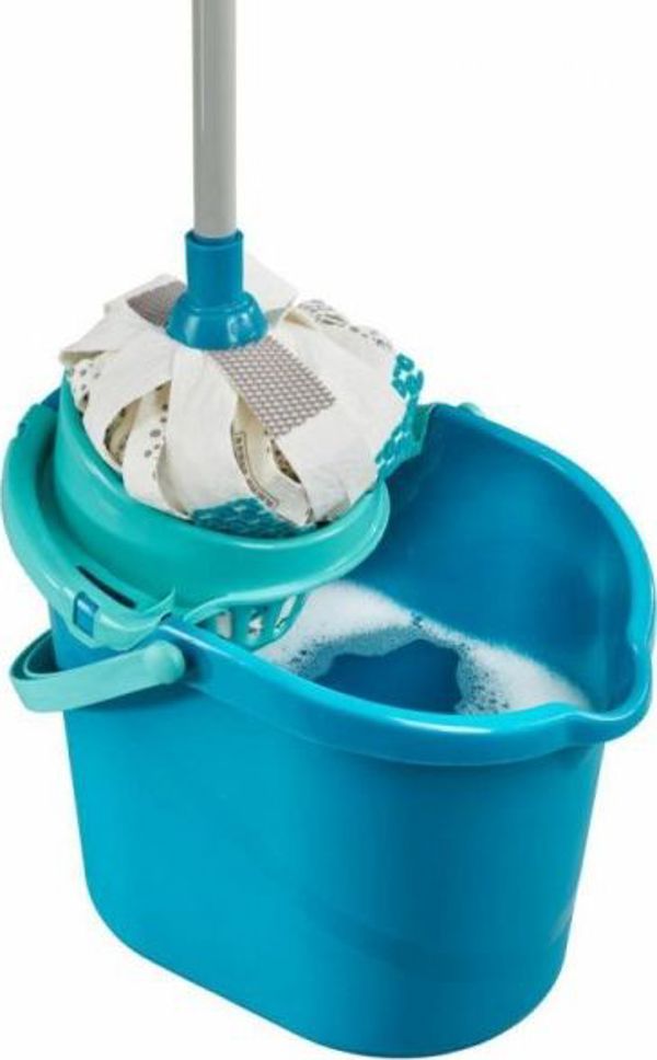 Σετ Σφουγγαρίστρα Leifheit Power Mop 3in1 με Κάδο 12L και Κοντάρι, 52110