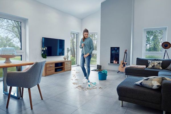 Σετ Σφουγγαρίστρα Leifheit Power Mop 3in1 με Κάδο 12L και Κοντάρι, 52110