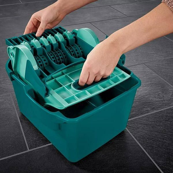Σετ Σφουγγαρίστρα Leifheit Profi Compact 55092 με Κουβά και Σύστημα Στυψίματος