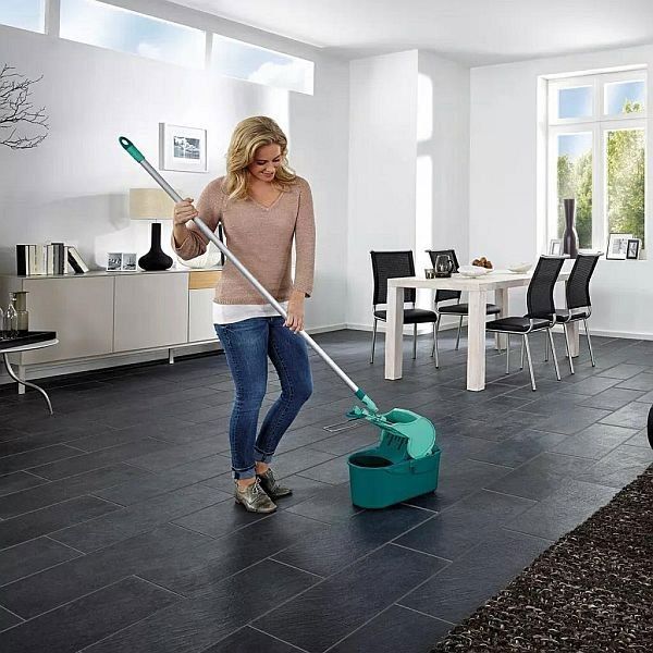 Σετ Σφουγγαρίστρα Leifheit Profi Compact 55092 με Κουβά και Σύστημα Στυψίματος