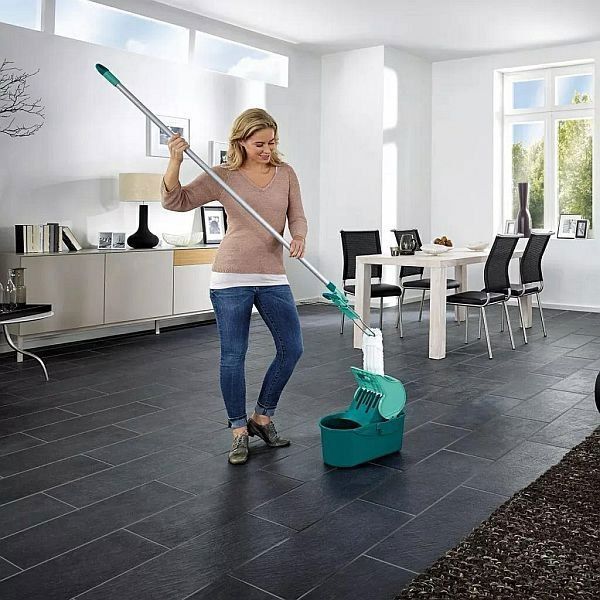 Σετ Σφουγγαρίστρα Leifheit Profi Compact 55092 με Κουβά και Σύστημα Στυψίματος