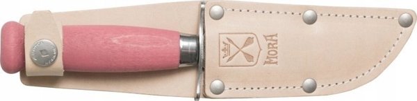 Παιδικό Μαχαίρι Morakniv Scout 39 Safe, με Δερμάτινη Θήκη, Διπλή Προστασία Δακτύλων, Χρώμα Μπορντό