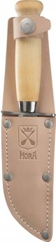 Παιδικό Μαχαίρι Morakniv Scout 39 Safe, με Δερμάτινη Θήκη, Διπλή Προστασία Δακτύλων, Χρώμα Μπορντό