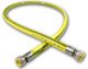 Mora σωλήνας αερίου με επίστρωση PVC F1/2-F1/2 μήκος 2000mm με δύο περιστρεφόμενα παξιμάδια (5840215)