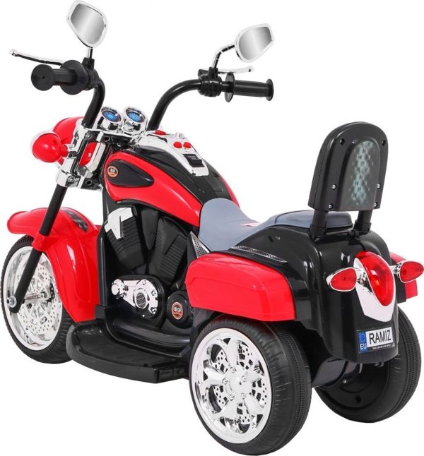 Motorek Chopper NightBike Czerwony