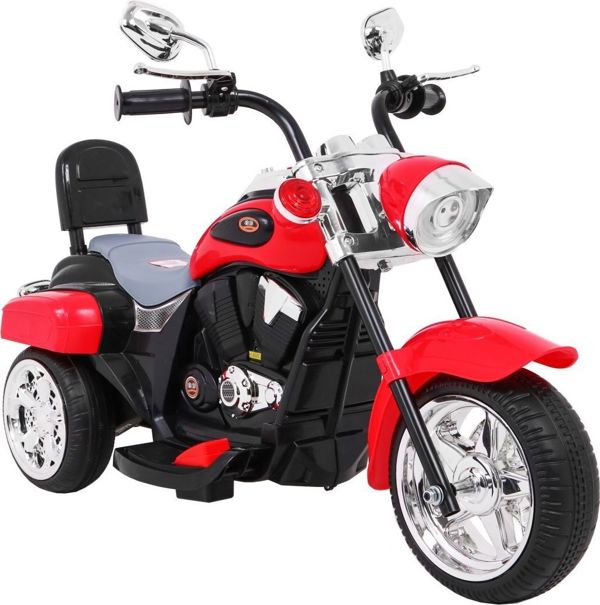 Motorek Chopper NightBike Czerwony
