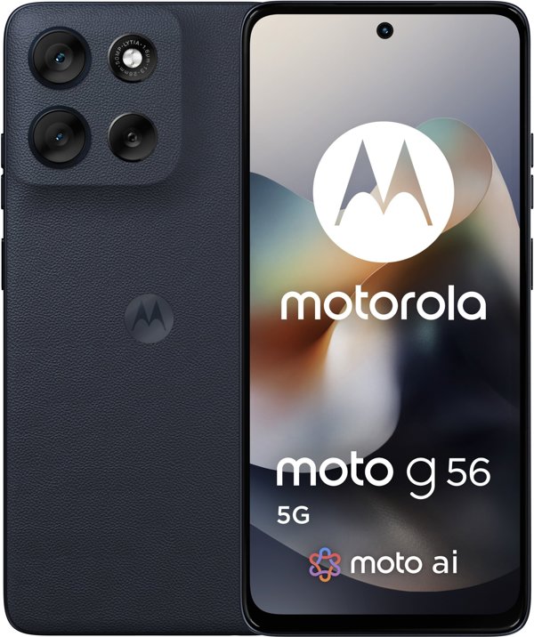 Motorola moto g56 5G 17,1 cm (6.72") Hybrid Dual SIM Android 15 USB Type-C 8 GB 256 GB 5200 mAh Czarny