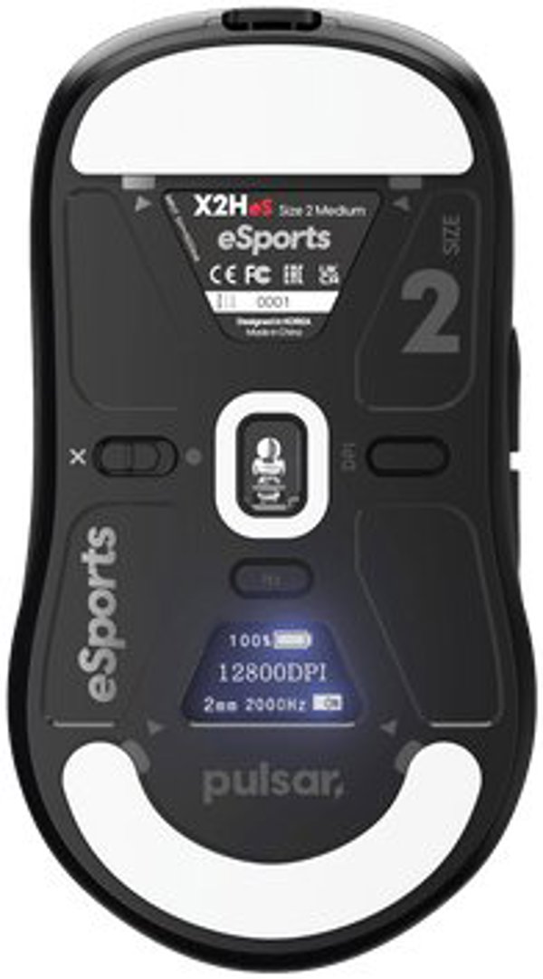 MOUSE USB OPTICAL WRL X2H V3/MEDIUM BLACK PX2H3ES21 PULSAR PX2H3ES21 (8809773559744)
