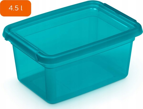 Δοχείο αποθήκευσης Moxom MOXOM BaseStore Color, 4,5l, ωκεανός, διαφανές μπλε