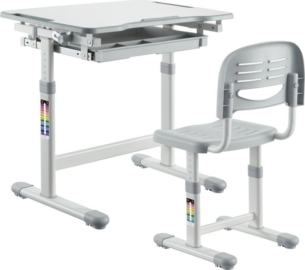 Mozos DC-SET Εργονομικό Σετ Παιδικού Γραφείου και Καρέκλας με Ρυθμιζόμενο Ύψος και Κλίση, 664x474 mm