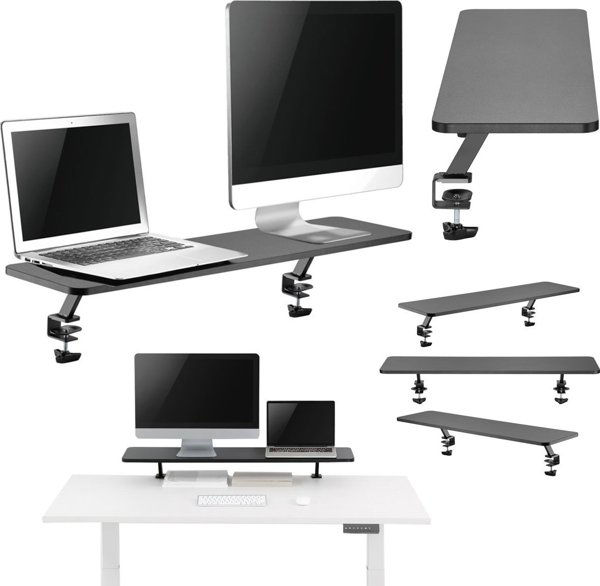 Mozos Βάση Clamp Dual Riser - μαύρη