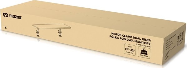 Mozos Βάση Clamp Dual Riser - μαύρη