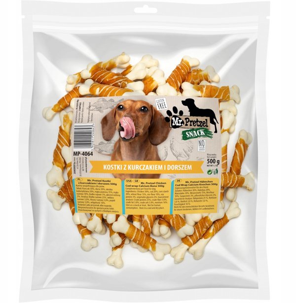 Mr Bandit Mr. Pretzel Kostki z kurczakiem i dorszem 500g