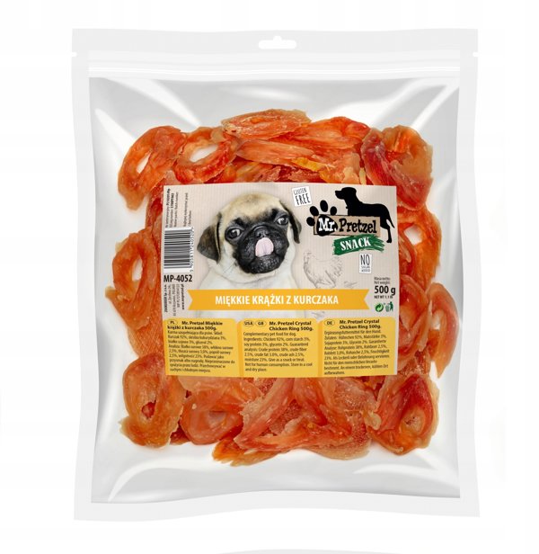 Mr Bandit Mr Pretzel Μαλακοί δίσκοι κοτόπουλου 500γρ