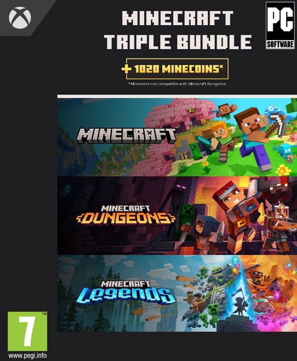 MS ESD Minecraft Triple Bundle Windows XXS ML