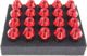 MTuning F Nakretki JBR 50mm M12 x1.25 RED