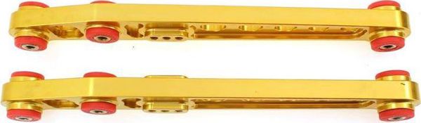MTuning Ψαλίδια Πίσω Κάτω για Honda Civic 96-00, Σετ Αλουμινίου, Gold, με Πολυουρεθάνη