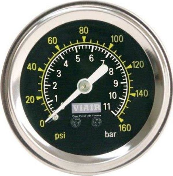 Mtuning_A Manometr VIAIR 1/5" czarny - BLACK FACE