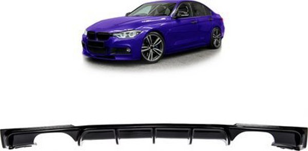 MTuning Tylny dyfuzor Gloss Black BMW 3 F30 F31 2011-2018