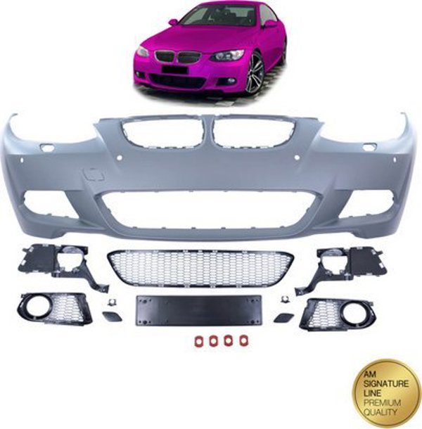 MTuning Przedni zderzak sport PDC SRA  BMW 3 (E92) Coupe (E93) Cabrio przed liftem 2006-2010