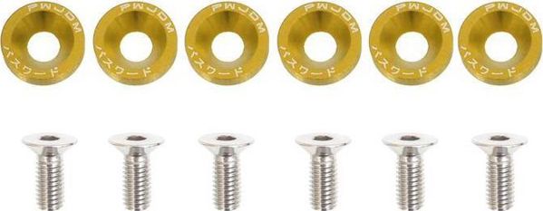 MTuning_F Βίδες με ροδέλες JDM 8mm Χρυσές