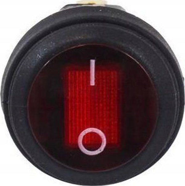 MTuning Διακόπτης Round ON-OFF 3PIN Κόκκινος