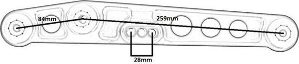 MTuning Wahacze tylne dolne Honda Civic 88-95 LCA