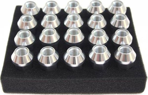 MTuning_F Παξιμάδια JBR 50mm M12x1.5 Ασημί