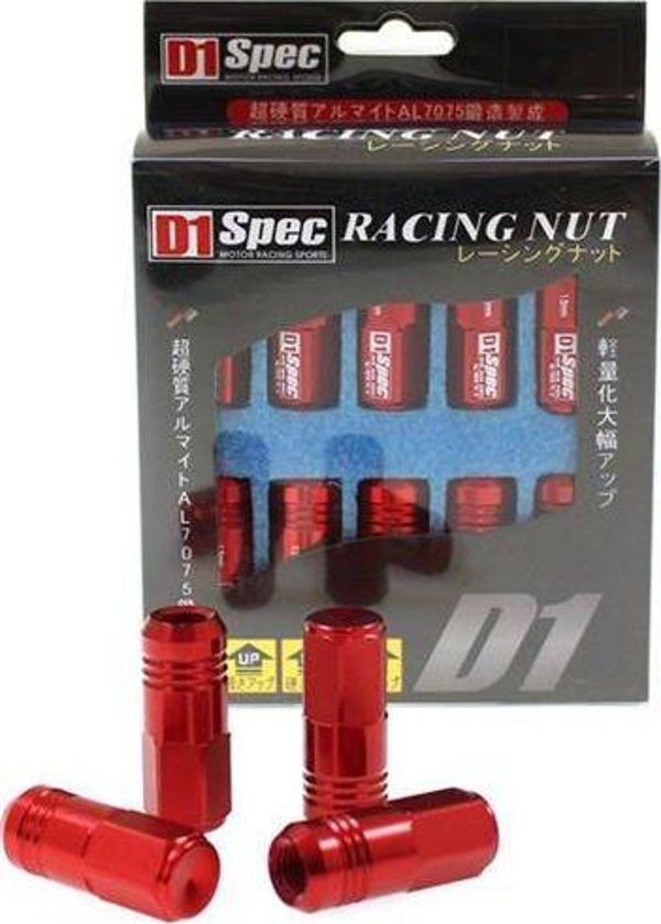 MTuning F Nakretki D1SPEC Replica EW M12x1.25 Red