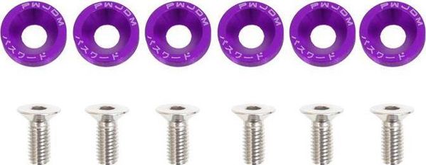 MTuning F Βίδες με ροδέλες JDM 8mm Μωβ