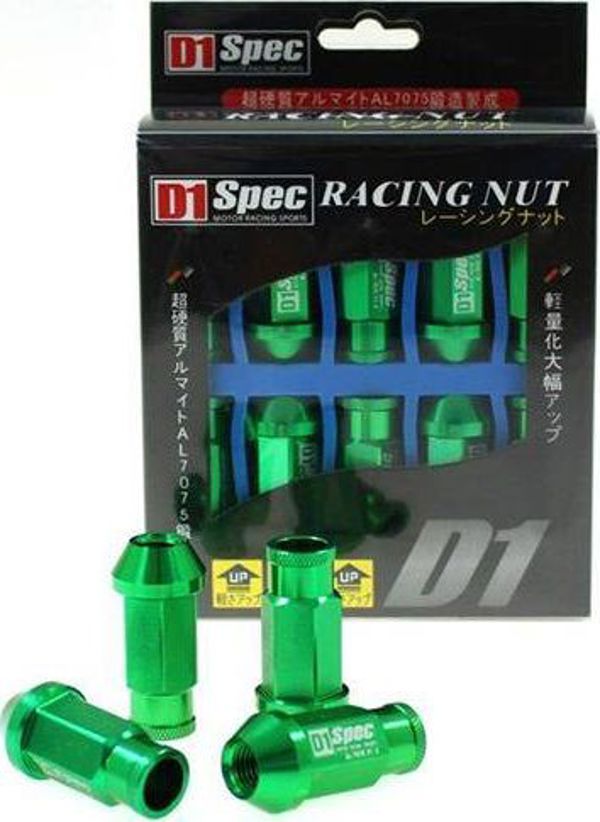 MTuning_F Nakretki D1SPEC Replica Race M12x1.25 Green