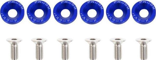 MTuning F βίδες με ροδέλες JDM 8mm μπλε