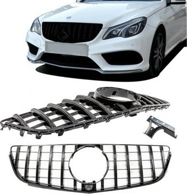 MTuning Grill sportowy GT Gloss Black MERCEDES E-Class C207 A207 Facelift 2013-2017
