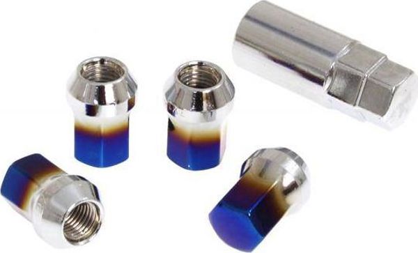 MTuning Nakretki kryte M12x1.5 Titanium Blue