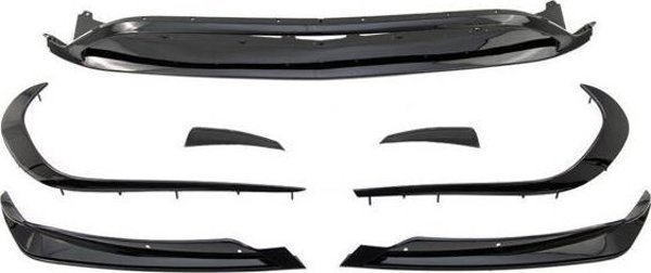 MTuning Przedni zderzak Aero Gloss Black MERCEDES CLA C117, X117 Facelift 2016-2019