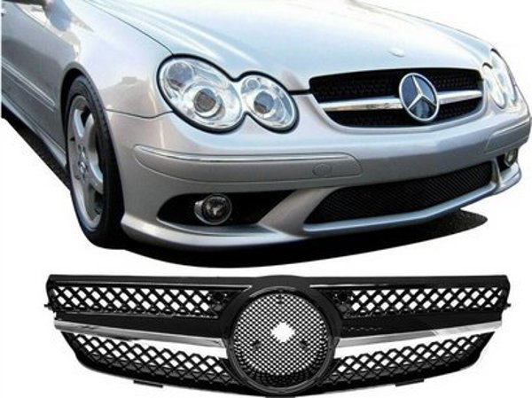 MTuning Grill sportowy Chrome & Black MERCEDES CLK C209 A209 2002-2009