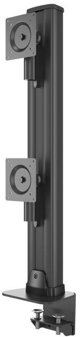 Multibrackets M VESA Deskmount HD Dual Vertical Widescreen 32" - 50", Clamp/Bolt-through, 48 kg, 81.3 cm (32"), 127 cm (50"), 100 x 100 mm, Black