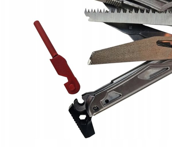 Multitool AZYMUT Giewon FS - Fire Starter - 19 εργαλεία - πυρίτιδα + σφυρίχτρα + θήκη μέσης (H2038A)