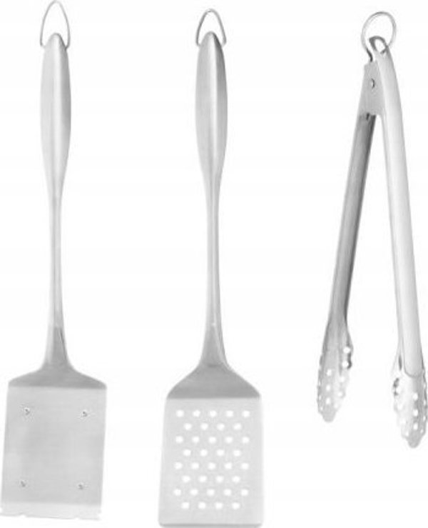 Mustang MUSTANG BBQ TOOLS 3PCS STAINLESS STEEL