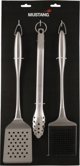Mustang MUSTANG BBQ TOOLS 3PCS STAINLESS STEEL