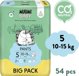 Muumi Baby, Οικολογικές πάνες-βρακάκια 5 (10-15kg), 54 τεμ. BIG PACK