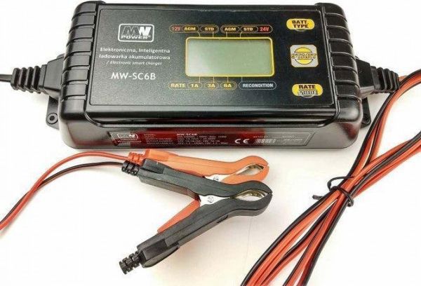 MW Power MW-SC6B Έξυπνος Φορτιστής Μπαταριών για Gel, AGM, Μολύβδου-Οξέος, Αυτοκινήτου & Μοτοσικλέτας