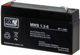 MW Power Pb 6V 1.3Ah μπαταρία χωρίς συντήρηση