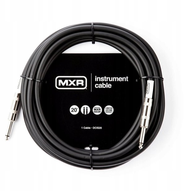 Καλώδιο οργάνου MXR Standard 6 m, μαύρο