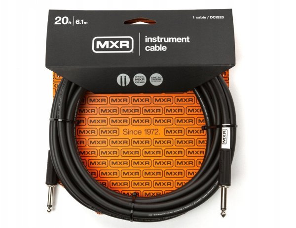 Καλώδιο οργάνου MXR Standard 6 m, μαύρο