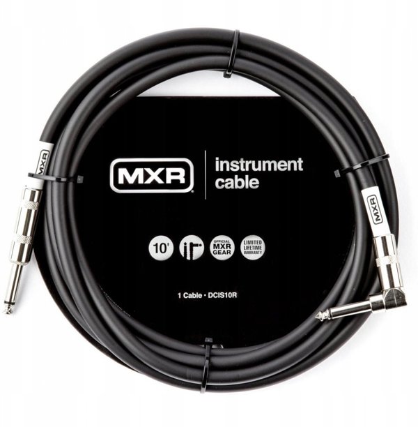 Καλώδιο οργάνου MXR Standard με γωνιακό σύνδεσμο 3m, μαύρο